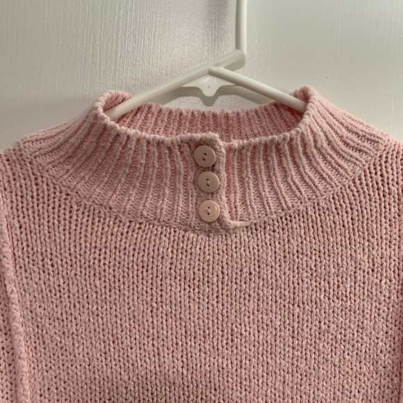 Tracey Allyn Mockneck Sweater Pink Medium - Picture 2 of 8